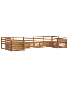 Set divani 7 pcs Naturale Legno di Acacia Massello 2