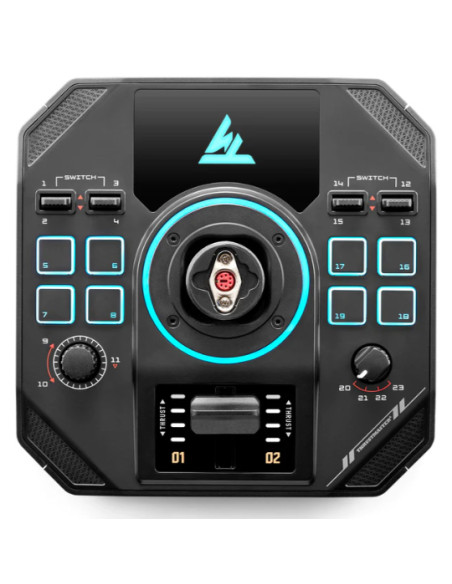 Thrustmaster Sol-R 4 HOTAS Nero USB Joystick + leva di controllo del motore Analogico/Digitale PC