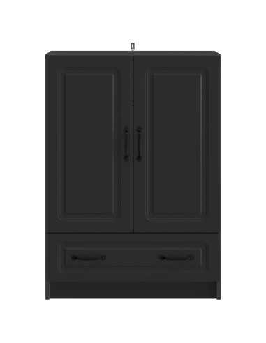 Credenza Nero 66 x 34,5 x 92 cm Legno ingegnerizzato