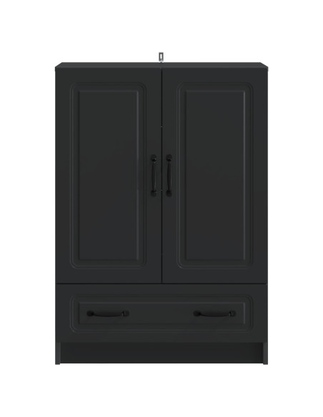 Credenza Nero 66 x 34,5 x 92 cm Legno ingegnerizzato