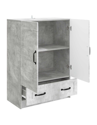 Credenza Grigio Cemento 66 x 34,5 x 92 cm Legno ingegnerizzato