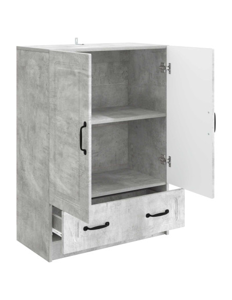Credenza Grigio Cemento 66 x 34,5 x 92 cm Legno ingegnerizzato
