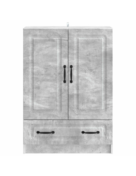 Credenza Grigio Cemento 66 x 34,5 x 92 cm Legno ingegnerizzato