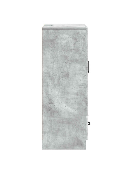 Credenza Grigio Cemento 66 x 34,5 x 92 cm Legno ingegnerizzato