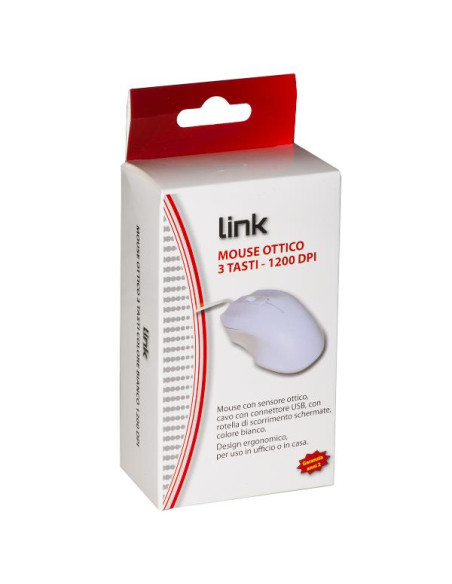 MOUSE USB COLORE BIANCO