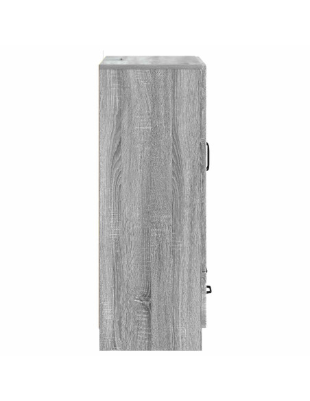 Credenza Grigio Sonoma 66 x 34,5 x 92 cm Legno ingegnerizzato