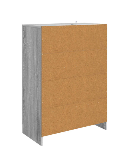 Credenza Grigio Sonoma 66 x 34,5 x 92 cm Legno ingegnerizzato