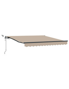 Tessuto per Tenda con Beige 300 x 250 cm Poliestere 2