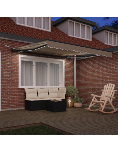 Tessuto per Tenda con Beige 300 x 250 cm Poliestere