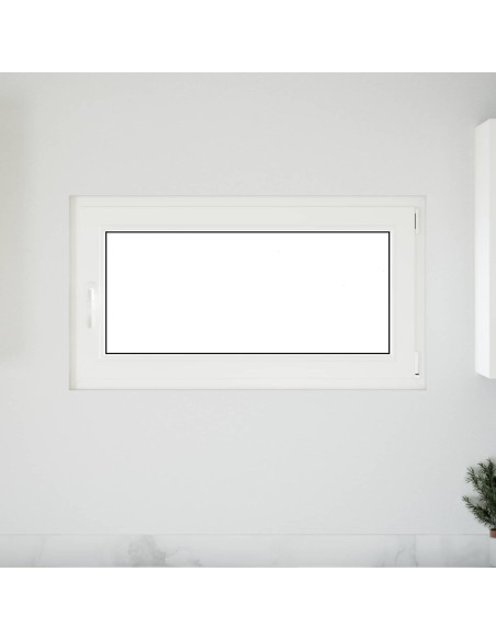 Finestra per Soffitta RISOR Bianco 110 x 60 cm PVC e Vetro