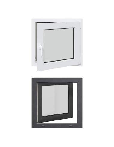 Finestra per Soffitta RISOR Antracite 50 x 50 cm PVC e Vetro