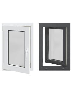 Finestra per Soffitta RISOR Antracite 50 x 75 cm PVC e Vetro 2