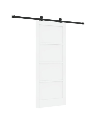 Porta scorrevole Bianco e Nero 83 x 202 cm