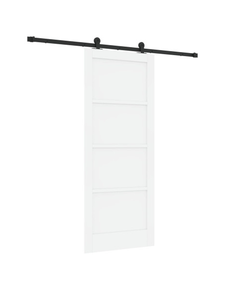 Porta scorrevole Bianco e Nero 83 x 202 cm