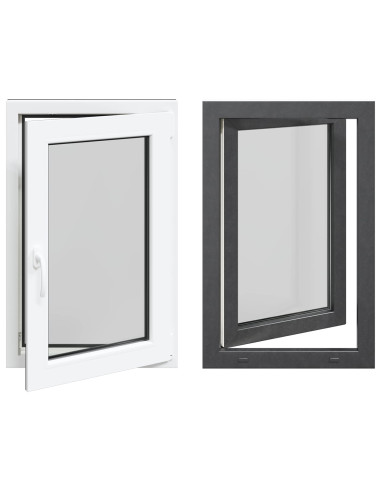 Finestra per Soffitta RISOR Antracite 60 x 100 cm PVC e Vetro