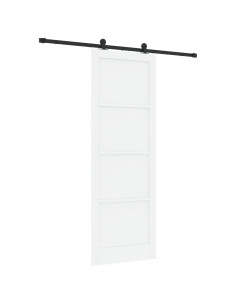 Porta scorrevole Bianco e Nero 83 x 232 cm 2