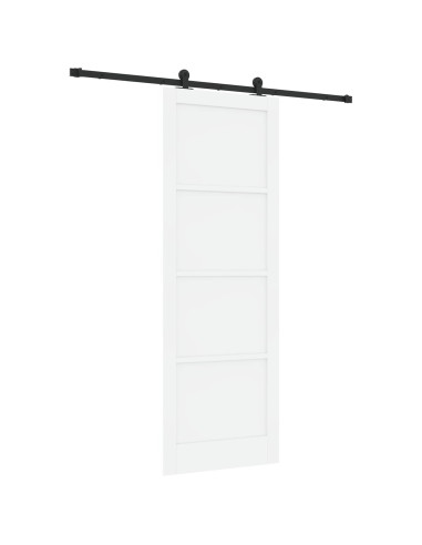 Porta scorrevole Bianco e Nero 83 x 232 cm