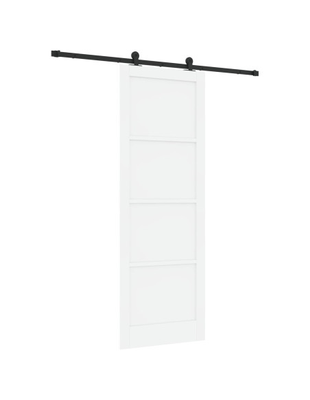 Porta scorrevole Bianco e Nero 83 x 232 cm