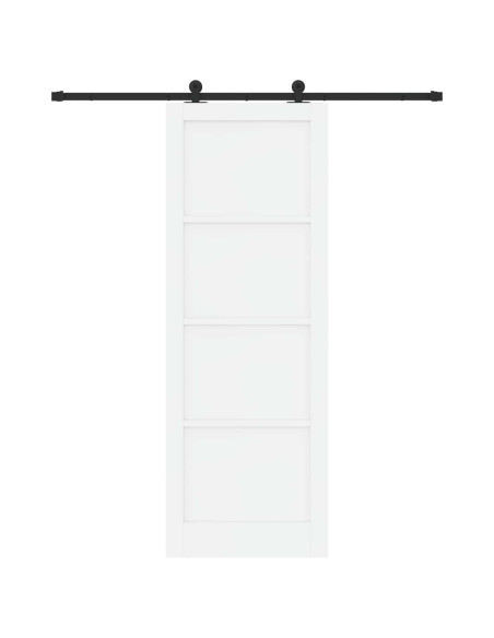 Porta scorrevole Bianco e Nero 83 x 232 cm