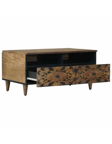 Tavolino da salotto con cassetto Marrone 80 x 54 x 40 cm