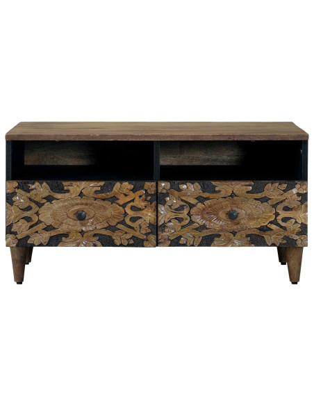 Tavolino da salotto con cassetto Marrone 80 x 54 x 40 cm