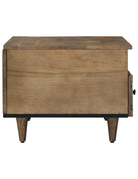 Tavolino da salotto con cassetto Marrone 80 x 54 x 40 cm
