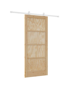 Porta scorrevole Naturale e Bianco 86 x 198,5 cm 2