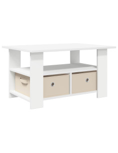 Tavolino da salotto Bianco 77 x 55 x 42 cm Legno multistrato 2