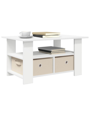 Tavolino da salotto Bianco 77 x 55 x 42 cm Legno multistrato