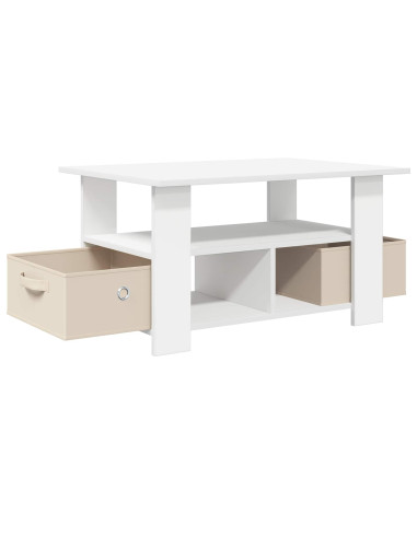 Tavolino da salotto Bianco 77 x 55 x 42 cm Legno multistrato