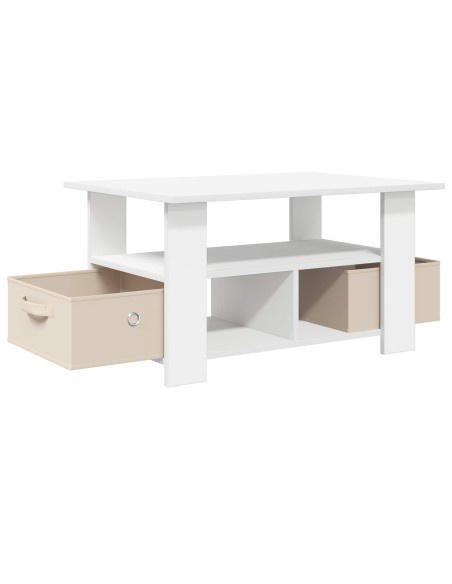 Tavolino da salotto Bianco 77 x 55 x 42 cm Legno multistrato