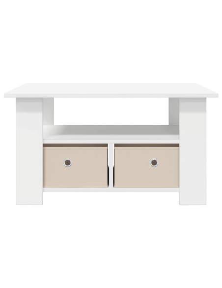Tavolino da salotto Bianco 77 x 55 x 42 cm Legno multistrato