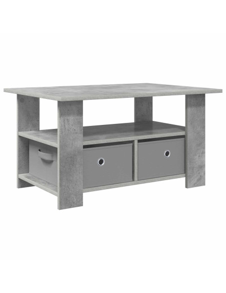 Tavolino da salotto con cassetto Grigio cemento 77 x 55 x 42 cm