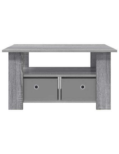Tavolino da salotto con cassetto Grigio Sonoma 77 x 55 x 42 cm