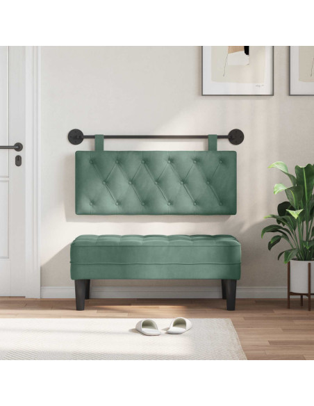 Testata appesa Verde Mare 110 x 55 x 7 cm Velluto