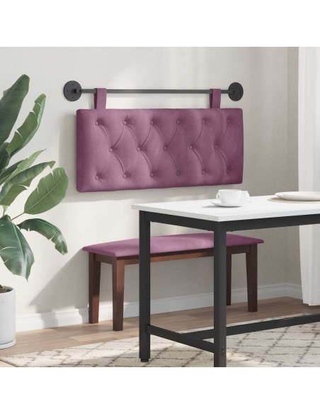 Testata appesa Montaggio a parete Viola 110 x 55 x 7 cm Velluto