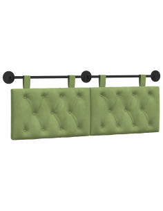 Testata appesa Verde chiaro 130 x 55 x 7 cm Velluto 2