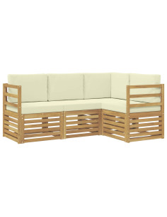 Set divani Legno di Acacia Massello 2