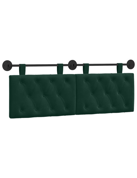 Testata appesa Verde Scuro 150 x 55 x 7 cm Velluto