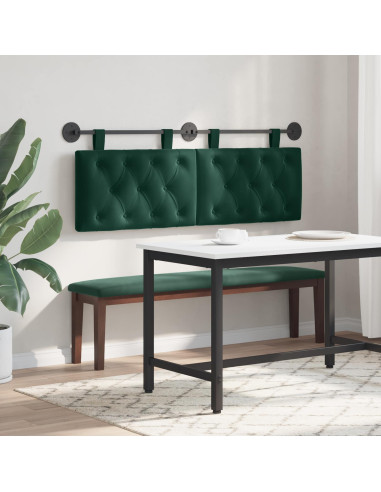 Testata appesa Verde Scuro 150 x 55 x 7 cm Velluto