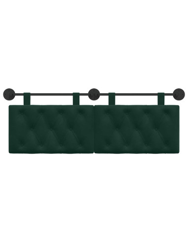 Testata appesa Verde Scuro 150 x 55 x 7 cm Velluto