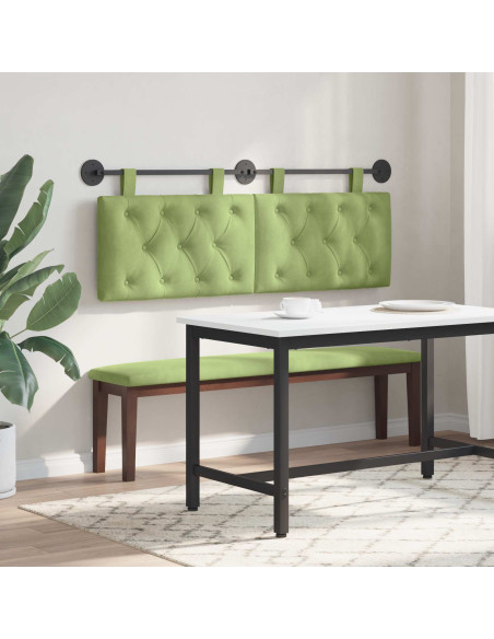 Testata appesa Verde chiaro 150 x 55 x 7 cm Velluto