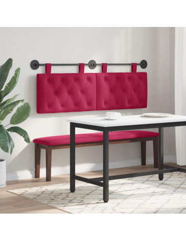 Testata appesa Rosso Vino 150 x 55 x 7 cm Velluto