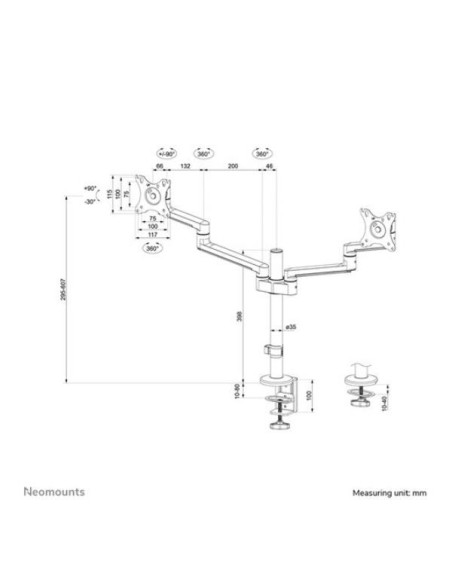 SUPPORTO SCRIVANIA DS60-425WH2