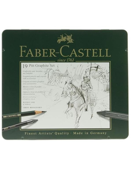 SET PITT GRAPHITE TIN MEDIUM 19PZ