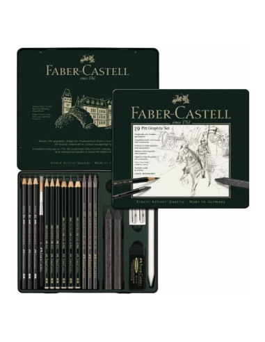 SET PITT GRAPHITE TIN MEDIUM 19PZ