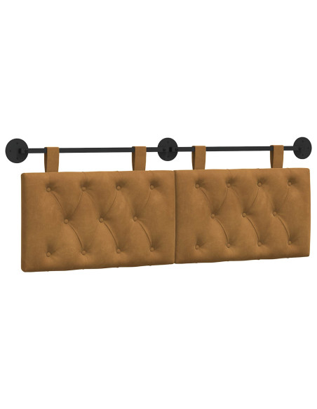 Testata appesa Marrone 150 x 55 x 7 cm Velluto