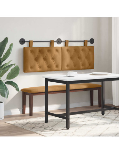 Testata appesa Marrone 150 x 55 x 7 cm Velluto