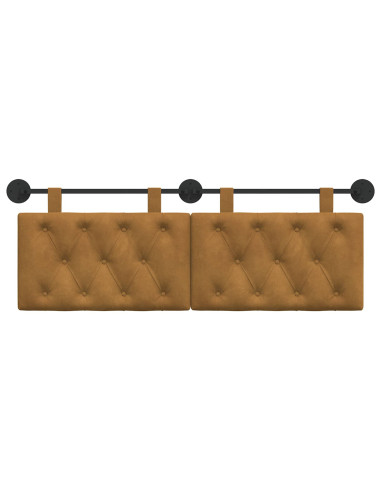 Testata appesa Marrone 150 x 55 x 7 cm Velluto