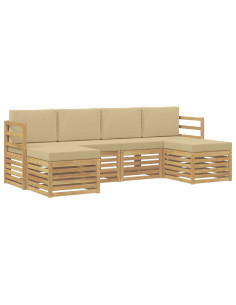 Set divani Legno di Acacia Massello 2